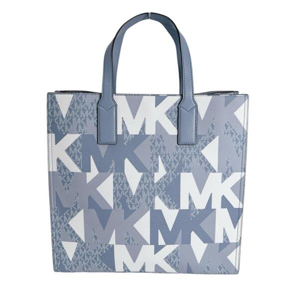 Michael Kors Kenley Leather Shoulder Bag, Blue, 35H1GY9T3T - Picture 3 of 12